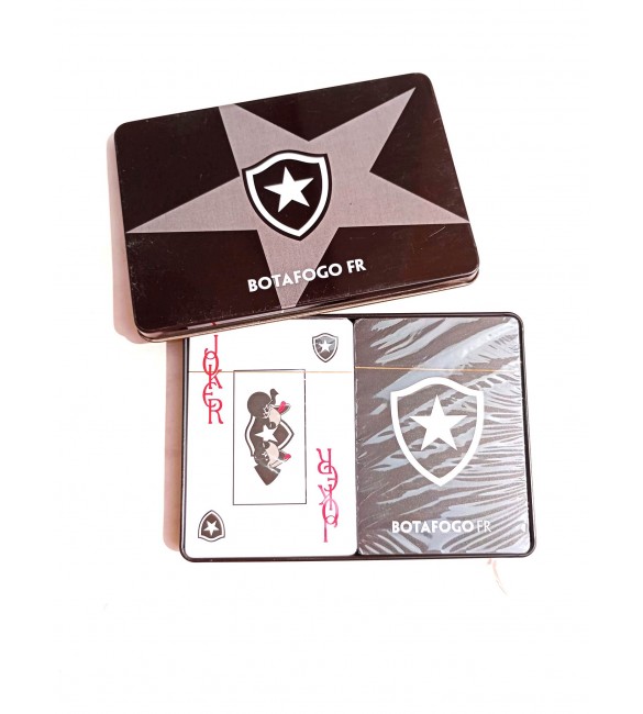 Baralho Na Lata 2 Jogos De Cartas Oficial Botafogo